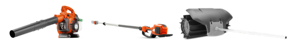 three Husqvarna tools