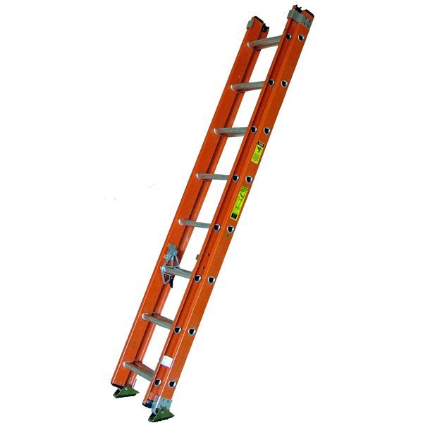 Fiberglass extension ladder 20'