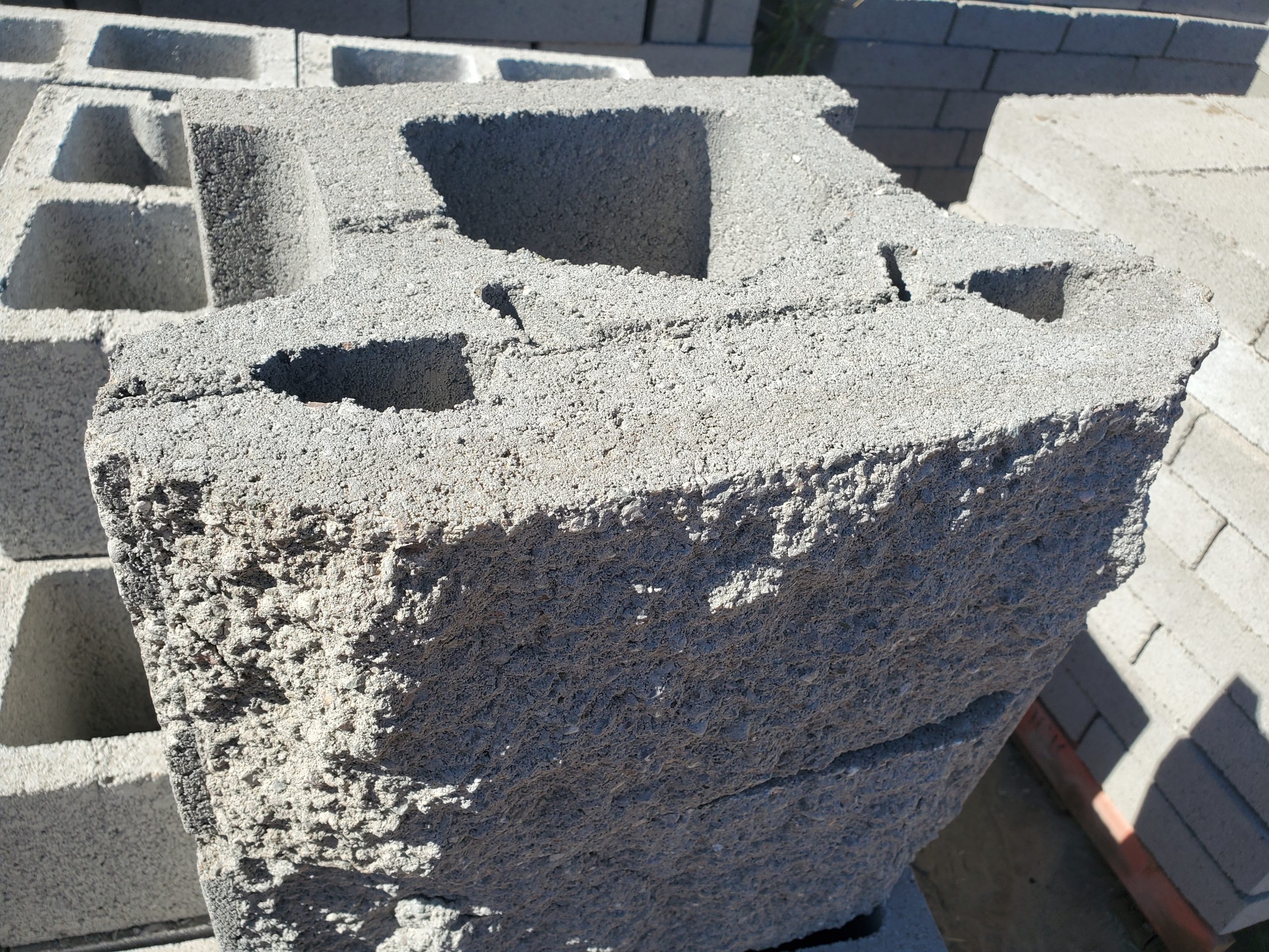 Retaining Wall Trapezoid Block Grey