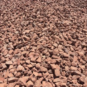 1" Apache Red Decorative Rock
